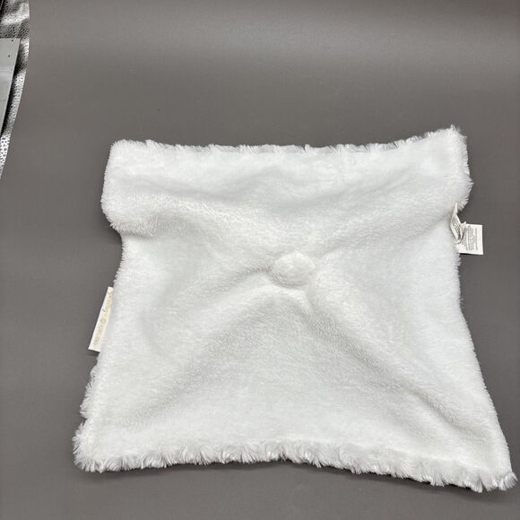Blankets & Beyond Plush Bear Lovey Security Blanket White Minky Swirl Unisex - Picture 5 of 6